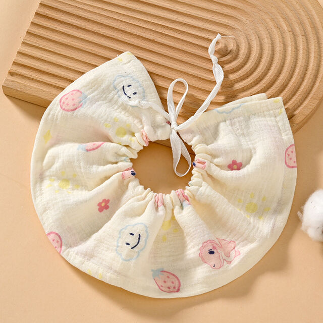 Baberos Bandana con Cordón Ajustable para Bebé, Paños de Muselina de 4 Capas para Erroptar, Giratorios y Suaves para la Alimentación, Esencial para Primavera/Verano