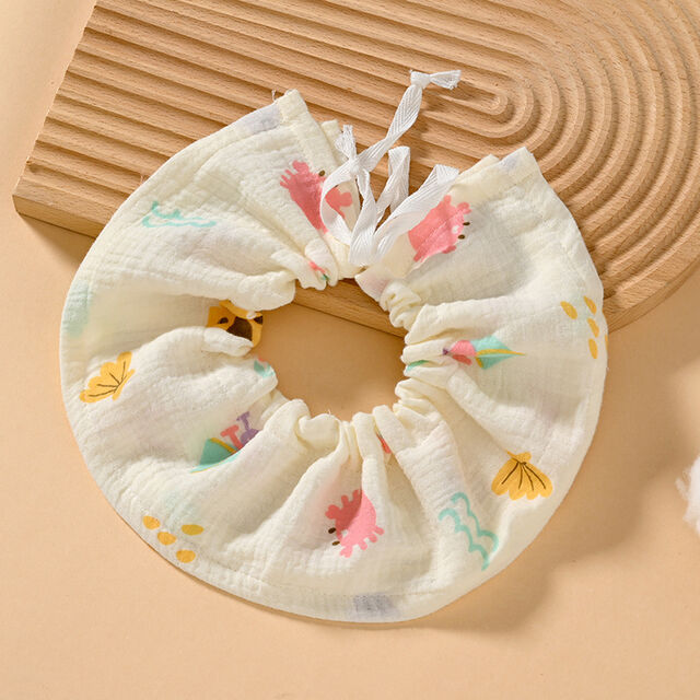 Baberos Bandana con Cordón Ajustable para Bebé, Paños de Muselina de 4 Capas para Erroptar, Giratorios y Suaves para la Alimentación, Esencial para Primavera/Verano