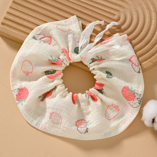 Baberos Bandana con Cordón Ajustable para Bebé, Paños de Muselina de 4 Capas para Erroptar, Giratorios y Suaves para la Alimentación, Esencial para Primavera/Verano