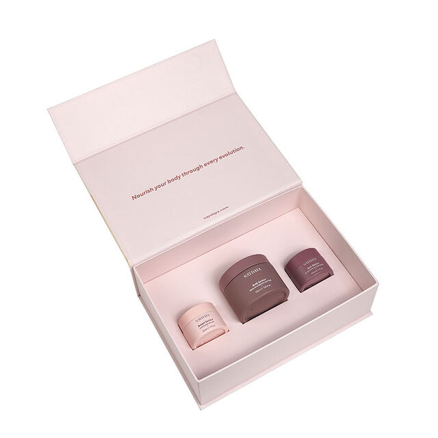 Cajas de embalaje magnéticas de perfume cosmético de lujo ecológicas con logotipo personalizado de nuevo diseño