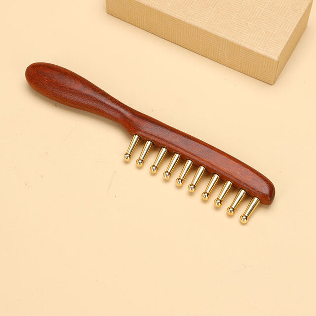 Jiansu Brass Meridian Brush - Face & Body Gua Sha Tool