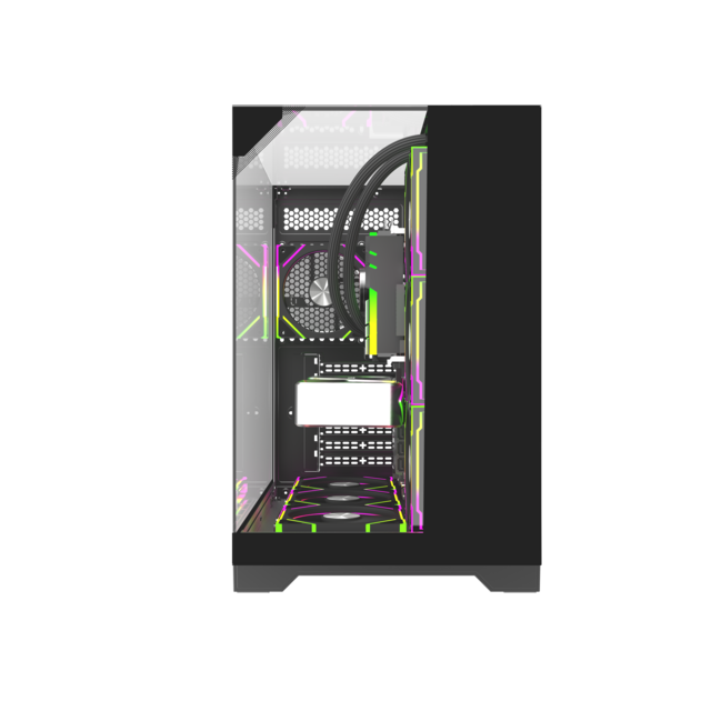 Atacado OEM ODM Gabinete Gamer panorâmico de vidro temperado gabinete de jogos atx pc computador torres completas computador de mesa