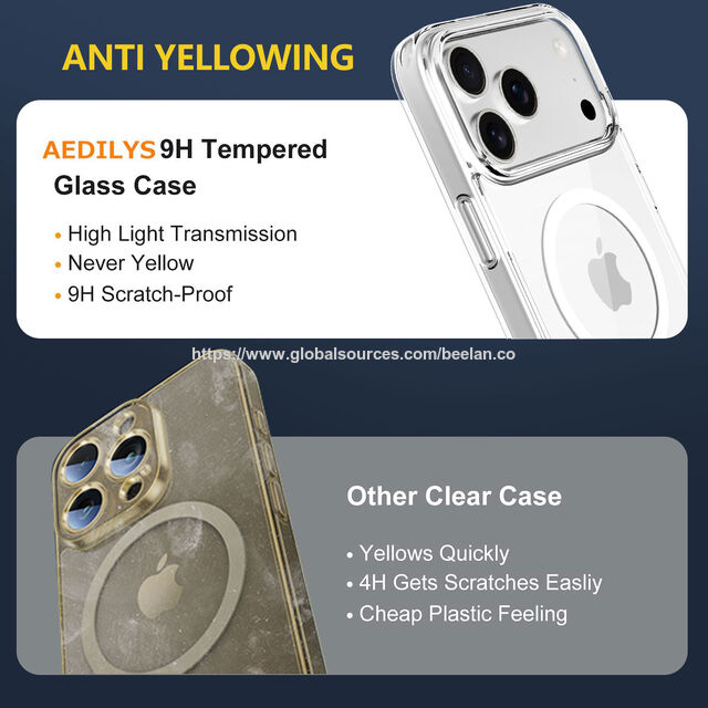 Coque de téléphone TPU PC résistante aux rayures et durable, adaptée à la série iPhone 17 avec Magsafe
