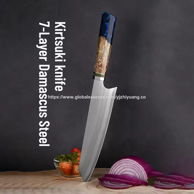 Faca de chef SANTOKU japonesa de aço composto de 8 polegadas de alta qualidade, faca de aço Damasco de 67 camadas com cabo de madeira composta