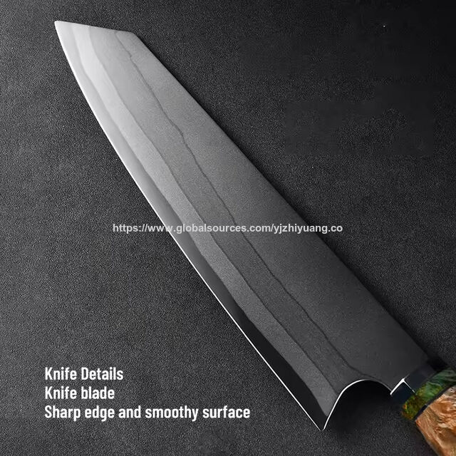 Faca de chef SANTOKU japonesa de aço composto de 8 polegadas de alta qualidade, faca de aço Damasco de 67 camadas com cabo de madeira composta