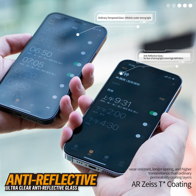 Mayorista de Vidrio Templado 3D de Resina AR HD Ultra Clara para iPhone 17 Pro Max 2026 con Herramientas de Instalación y Aplicador - Precio de Fábrica