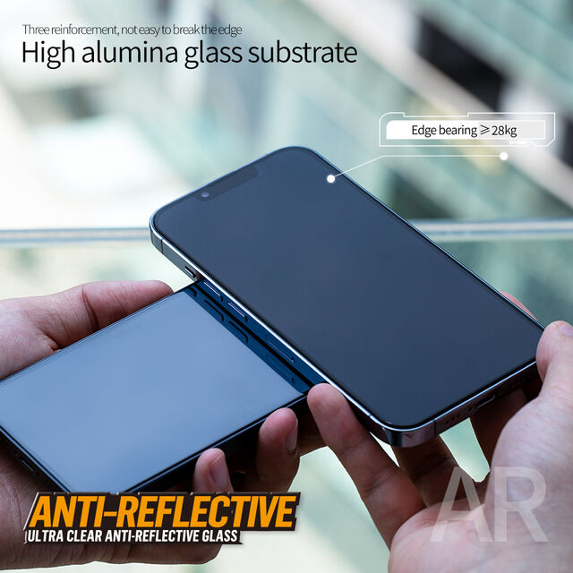 Mayorista de Vidrio Templado 3D de Resina AR HD Ultra Clara para iPhone 17 Pro Max 2026 con Herramientas de Instalación y Aplicador - Precio de Fábrica