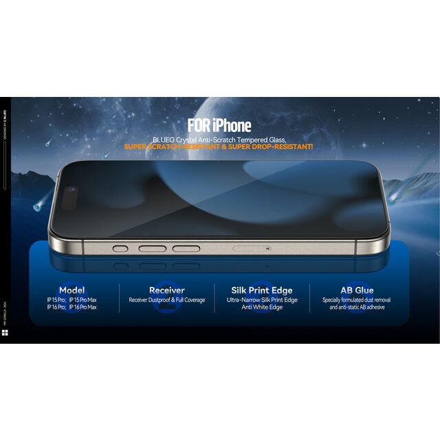 Nuevo Cristal 3D de Resina Resistente a Arañazos con Aplicador y Herramientas de Instalación para iPhone 17 Pro Max al Por Mayor Directo de Fábrica 2026