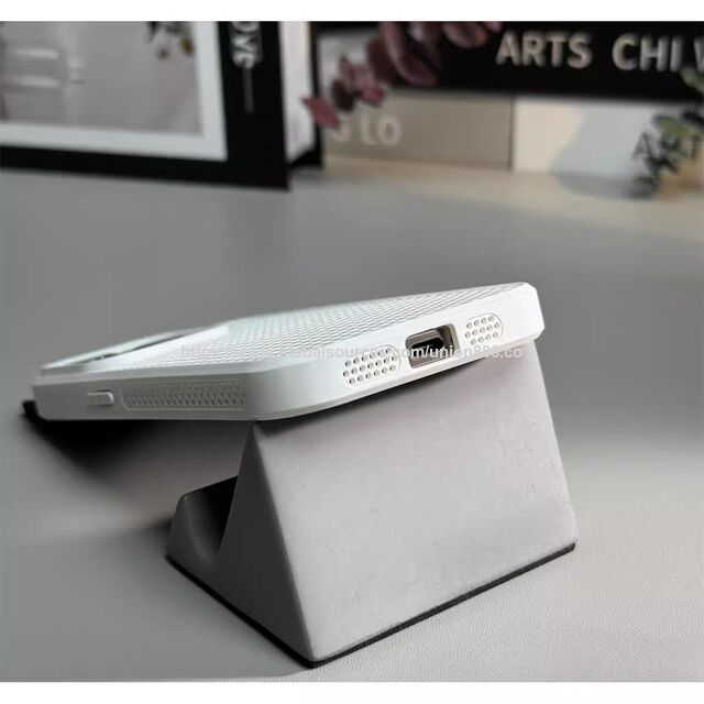 Coque Compatible MagSafe pour iPhone avec Refroidissement en Nid d'Abeille, Bord Surélevé de 1,5 mm et Protection Améliorée Contre les Chutes (modèle : SHVN) rose