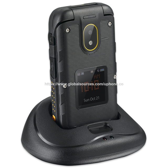 OEM ODM 4G LTE Robustes Senioren-Klapphandy mit 2,4 Zoll + 1,44 Zoll Dual-Display