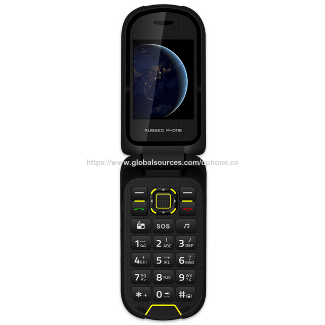 OEM ODM 4G LTE Robustes Senioren-Klapphandy mit 2,4 Zoll + 1,44 Zoll Dual-Display