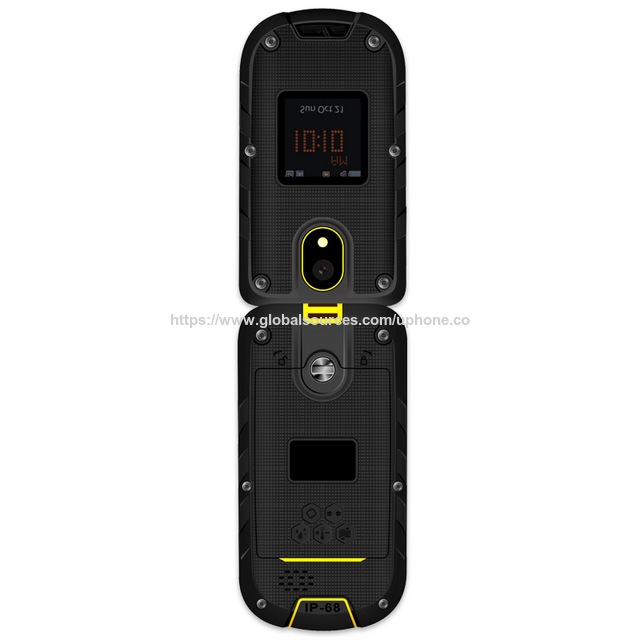 OEM ODM 4G LTE Robustes Senioren-Klapphandy mit 2,4 Zoll + 1,44 Zoll Dual-Display