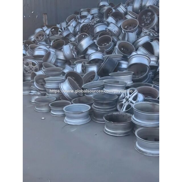 Atacado do fabricante Sucata de roda de liga de alumínio brilhante pintada e gratuita para produção ADC12 de alta qualidade
