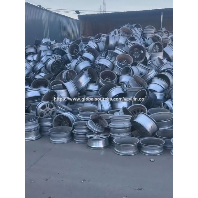 Atacado do fabricante Sucata de roda de liga de alumínio brilhante pintada e gratuita para produção ADC12 de alta qualidade