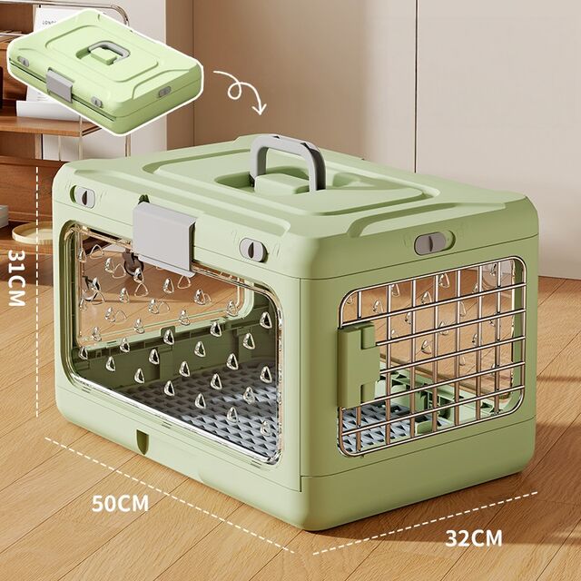 Transportín Plegable para Mascotas Aprobado por Aerolíneas, Transpirable, Portátil, Jaula para Gatos para Viajes en Coche y Aventuras al Aire Libre