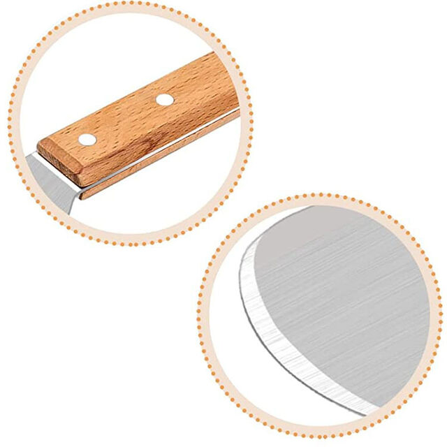 Ensemble Professionnel de Spatules - Tourne-Crêpes en Acier Inoxydable et Racloir pour Plancha, Tourne-Burger surdimensionné pour Grill BBQ