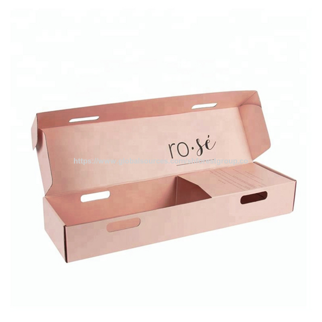 Kostenloses Muster Pinke kleine Faltdeckel-Papierbox Geschenkverpackung Rechteckige Kartons Blumenversandbox für Blumen