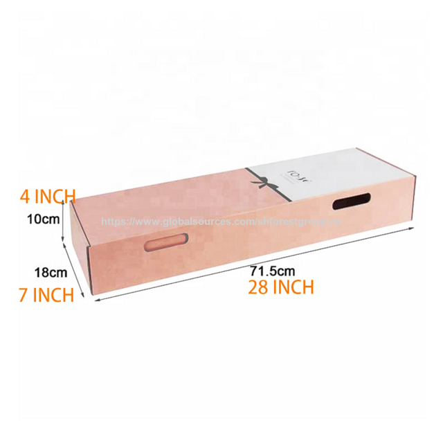 Kostenloses Muster Pinke kleine Faltdeckel-Papierbox Geschenkverpackung Rechteckige Kartons Blumenversandbox für Blumen