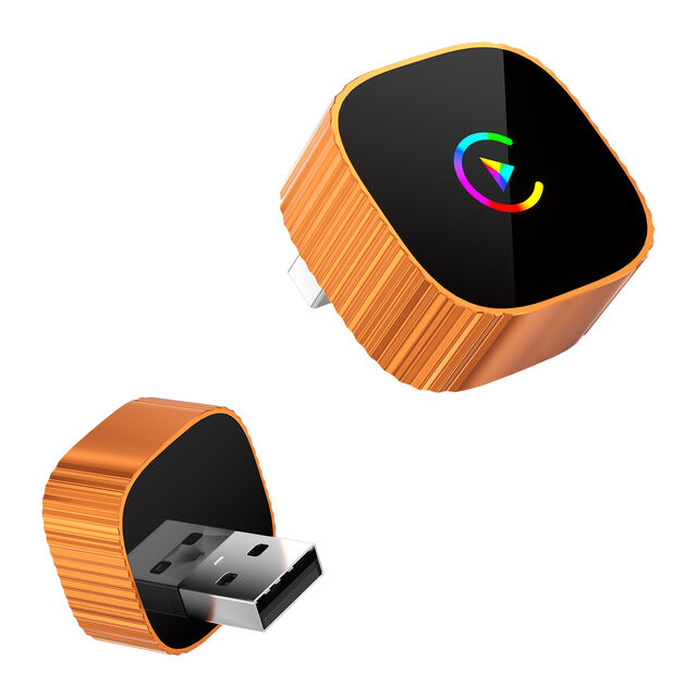 Adaptador Inalámbrico Portátil CarPlay 2025 K542, WiFi 5Ghz Tipo-C/USB Plug & Play con Android Auto y CarPlay BT 4.2