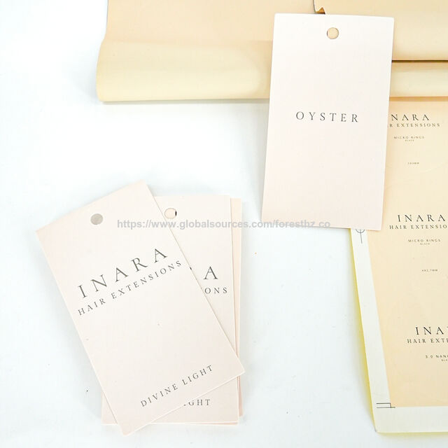 Fournisseur d'étiquettes d'emballage de vêtements d'impression de papier, étiquette autocollante découpée avec logo de nom personnalisé