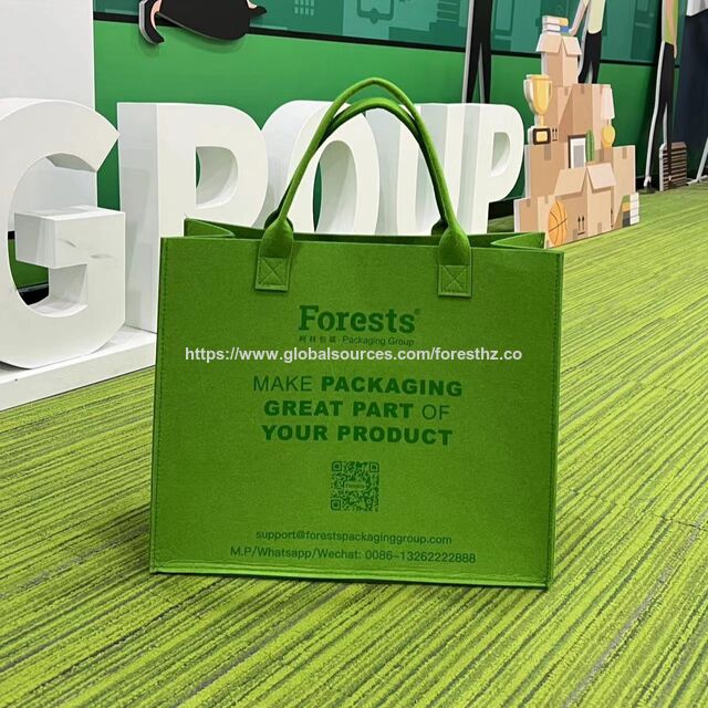 Heißer Verkauf Mode Filztasche mit Farbkontrast, große Kapazität, Geschenktasche, Einkaufstasche, Handtasche