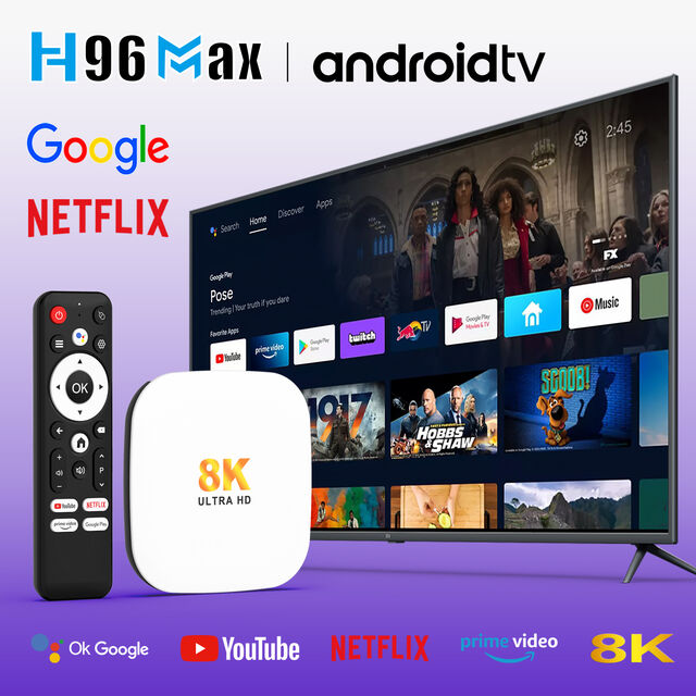 H96 MAX M2 PLUS STB Rockchip RK3528 BT 5.4 Wifi 6 8K Streaming Internet Super Box Anpassbare Smart Google Android 14 Set-Top-TV-Box