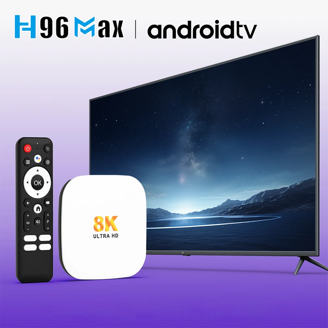 H96 MAX M2 PLUS STB Rockchip RK3528 BT 5.4 Wifi 6 8K Streaming Internet Super Box Anpassbare Smart Google Android 14 Set-Top-TV-Box