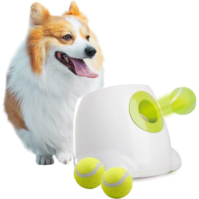 Lançador de Bolas Automático OEM para Cães, Distância Ajustável com Gravação de Voz