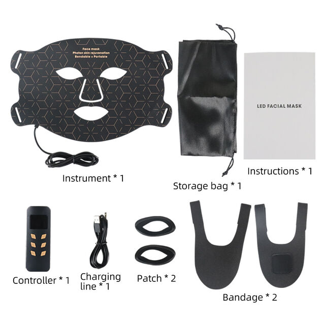 OEM LED-Phototherapie-Maske, 7-Farben-Lichttherapie zur Hautverjüngung, Akne- und Anti-Aging-Behandlung