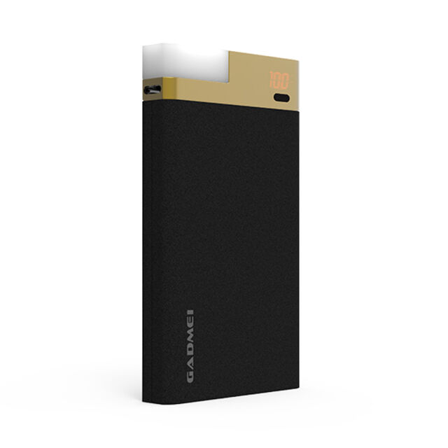 Tragbarer Akku-Backup 10000mAh Schnellladung Ultrakompakte Powerbank mit LED-Taschenlampe