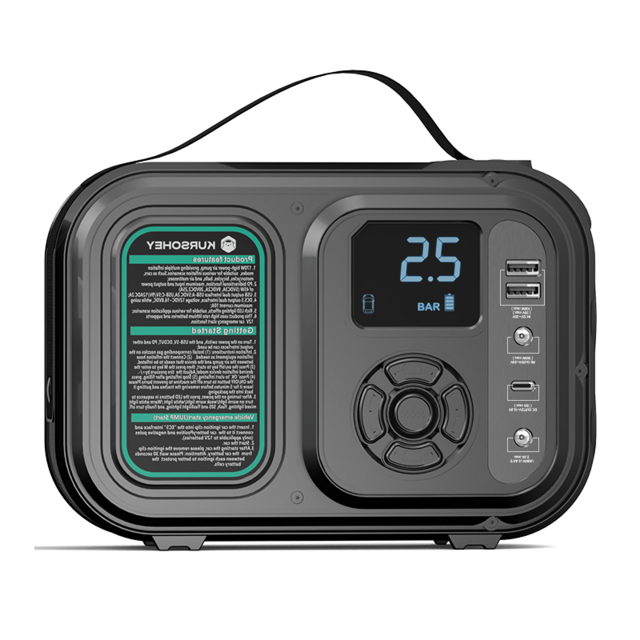 12V tragbarer Auto-Luftpumpe Auto-Batterie-Starthilfe 150psi automatischer Reifenfüller digital