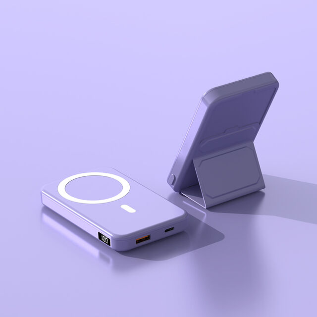 Banco de energía inalámbrico de succión magnética, 10,000 mAh