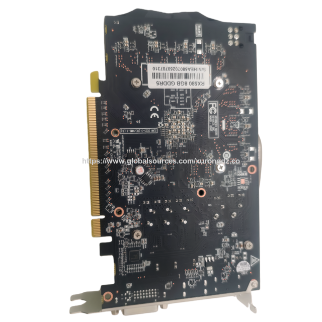 Heiß begehrte neue Radeon RX 580 8GB Grafikkarte Elegantes Äußeres mit 256-Bit GDDR5 6Pin Desktop Gaming-Grafikkarte AMD GPU