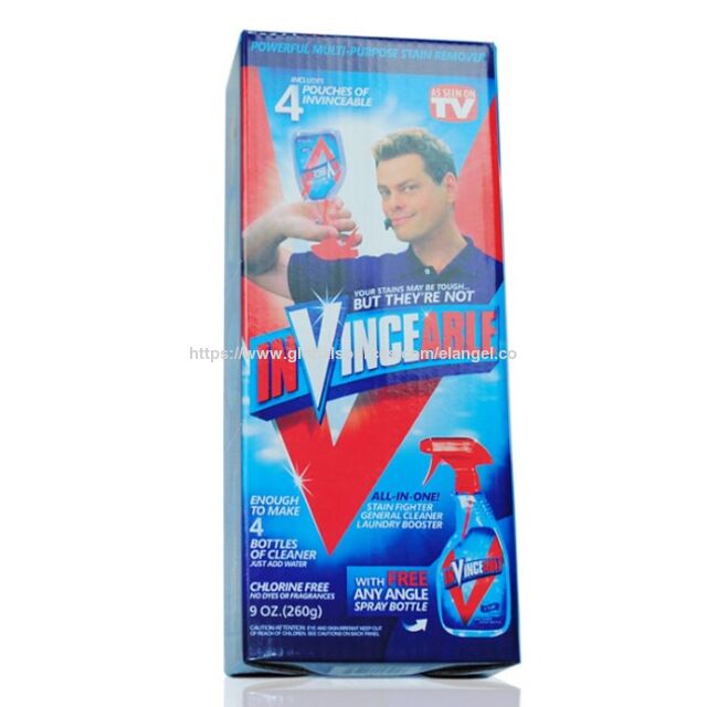 2018 Invincible Mehrzweck-Fleckenentferner Sprühflasche mit kraftvollem Reinigungspulver-Reiniger
