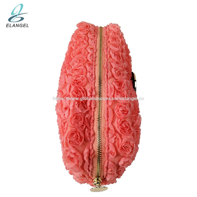 Dompet Wanita Nilon Trendi Kustom, Tas Kosmetik Wanita, Tas Tangan Mawar, Ransel Laptop