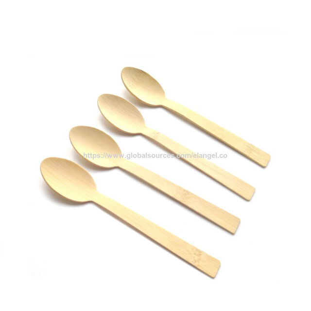 Utensílios de mesa de madeira ecológica, utensílios de cozinha, conjuntos de talheres de bambu e madeira, colher, garfo e faca de madeira descartáveis para hotelaria e catering.
