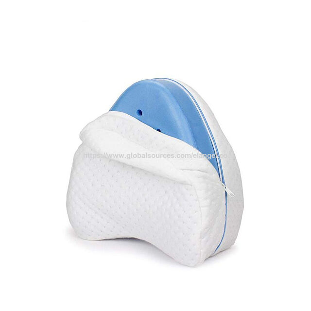 Almohada Ortopédica para Piernas con Diseño de Arco y Corazón, Relleno de Espuma Viscoelástica, Contorno Confort Legacy - Almohada para Rodillas
