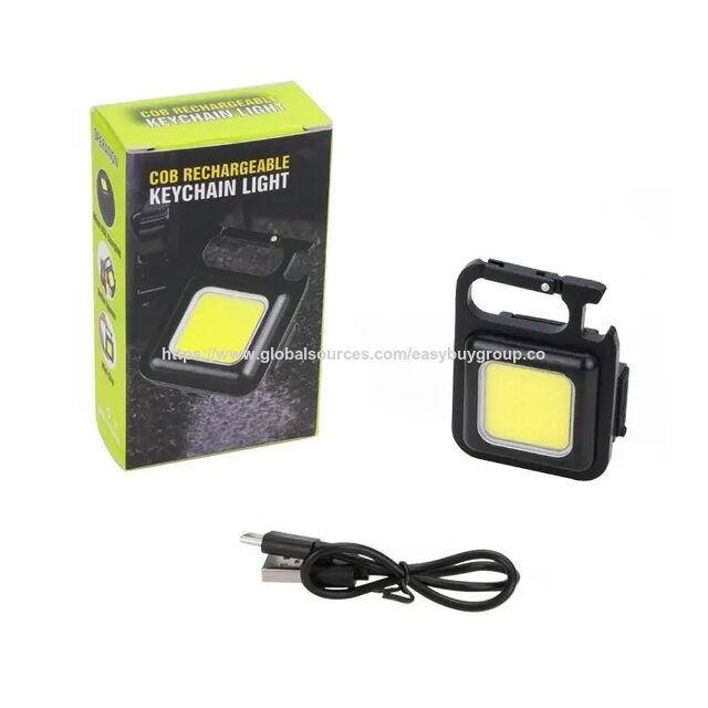 Luces Multifuncionales Portátiles USB Mini Llavero Superventas para Camping al Aire Libre, Sacacorchos, Mini Linterna LED, Luz de Trabajo
