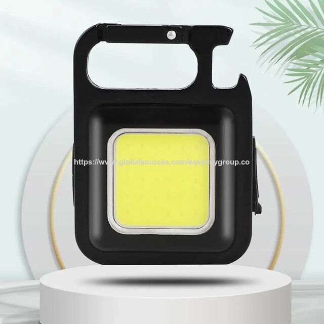 Luces Multifuncionales Portátiles USB Mini Llavero Superventas para Camping al Aire Libre, Sacacorchos, Mini Linterna LED, Luz de Trabajo