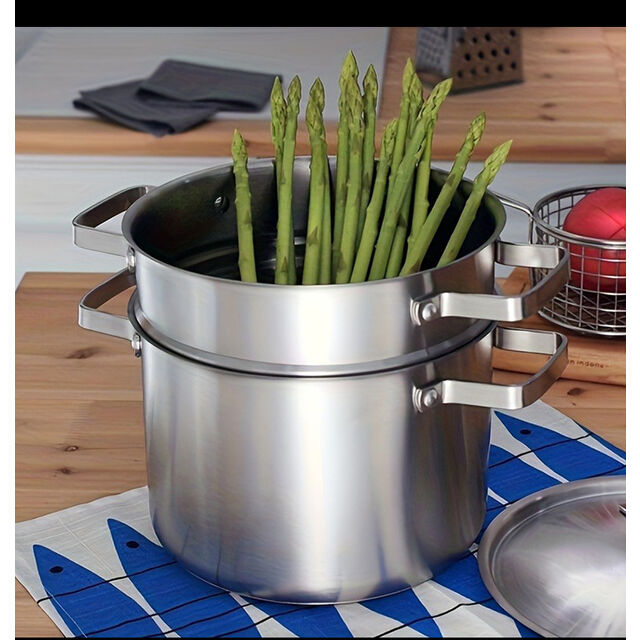 Pots à pâtes en gros Pot en acier inoxydable épaissi Multi-usage pour blanchir les pâtes, frire, riz, soupe, Batterie de cuisine universelle