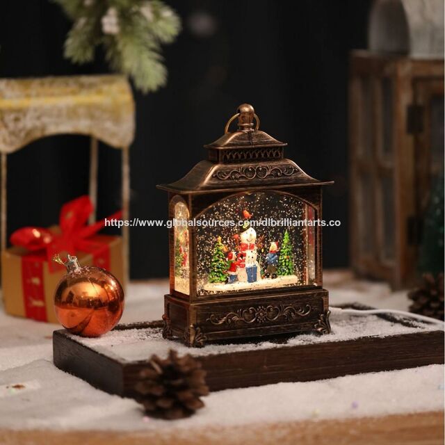 Farol LED Navideño con Movimiento y Brillo de Reno de Santa Claus al por Mayor - Decoración Festiva Navideña para Mesa con Luz LED