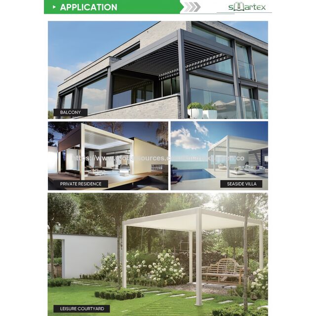 Pérgola de Alumínio Resistente às Intempéries por Atacado - Ideal para Espaços de Convivência ao Ar Livre e Locais de Eventos