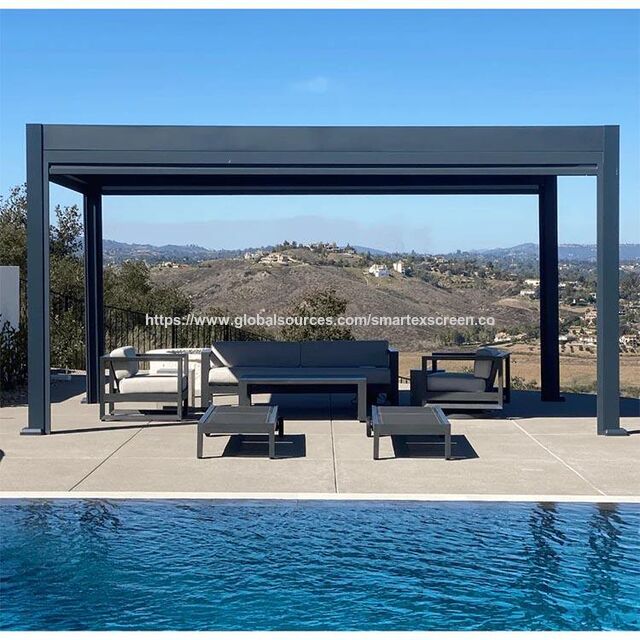 Pérgola de Alumínio Resistente às Intempéries por Atacado - Ideal para Espaços de Convivência ao Ar Livre e Locais de Eventos