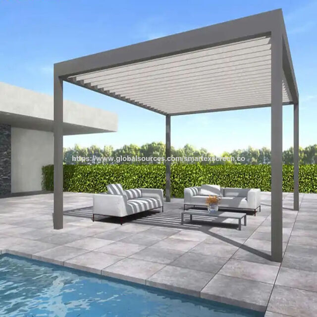 Pérgola de Alumínio Resistente às Intempéries por Atacado - Ideal para Espaços de Convivência ao Ar Livre e Locais de Eventos