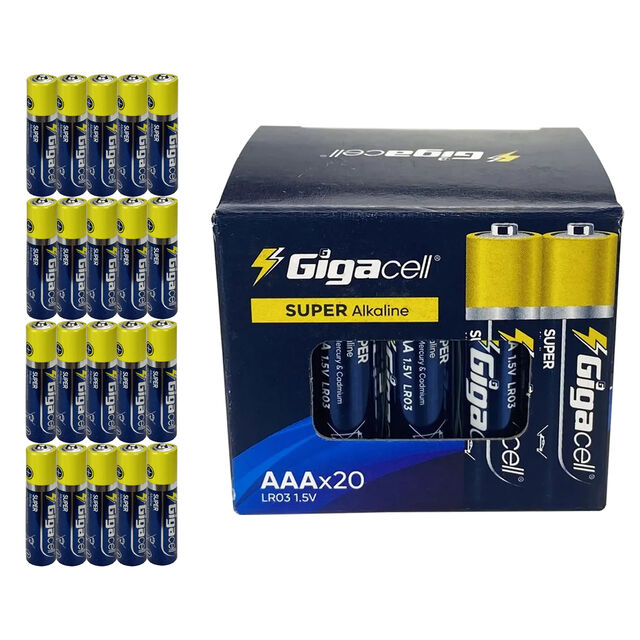 Pile Primaire LR03 AAA Directe d'Usine, Pack de Piles Alcalines pour Applications Domestiques et Professionnelles