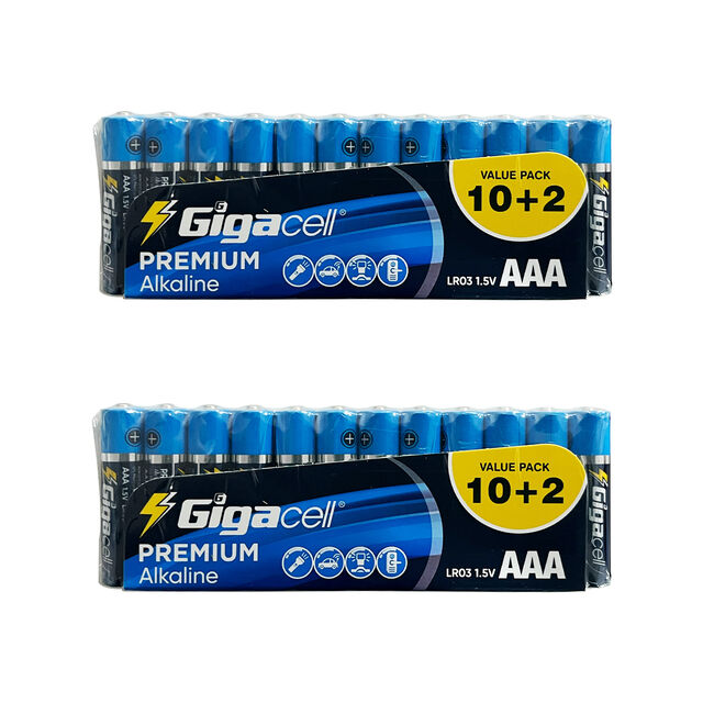 Pile Primaire LR03 AAA Directe d'Usine, Pack de Piles Alcalines pour Applications Domestiques et Professionnelles