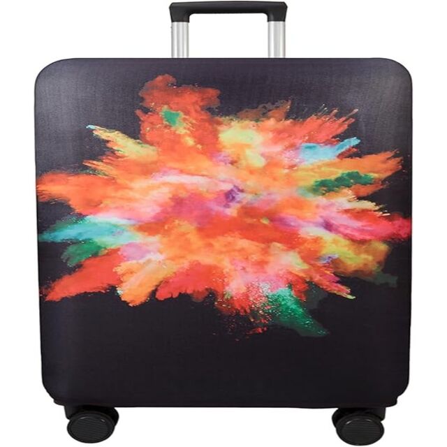 Funda de Equipaje de Viaje Lavable Premium (Estampado de Playa, Tamaño S para Equipaje de 18-20 Pulgadas) - Protector de Equipaje Resistente a Arañazos