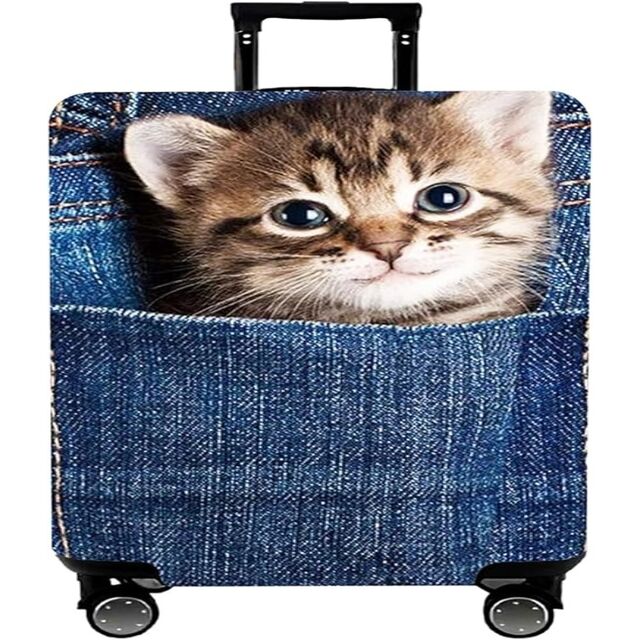 Funda de Equipaje de Viaje Lavable Premium (Estampado de Playa, Tamaño S para Equipaje de 18-20 Pulgadas) - Protector de Equipaje Resistente a Arañazos