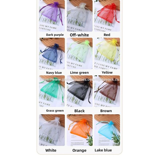 Bolsas de Protección de Frutas Personalizadas, Bolsas de Malla con Cordón de Ajuste de Organza para Árboles Frutales, Bolsa de Cubierta de Malla para Plantas Frutales para Protección
