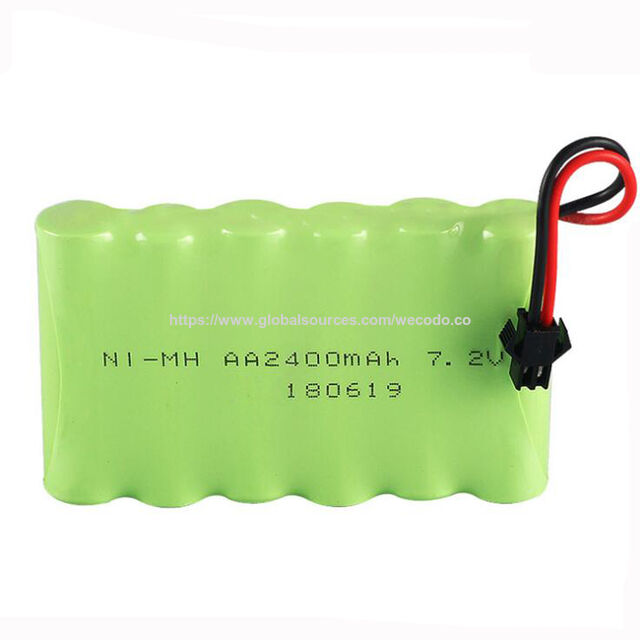 Paquete de Baterías NIMH Tamaño AA de 4.8V 6.0V 7.2V 8.4V 9.6V 12V 2400mAh